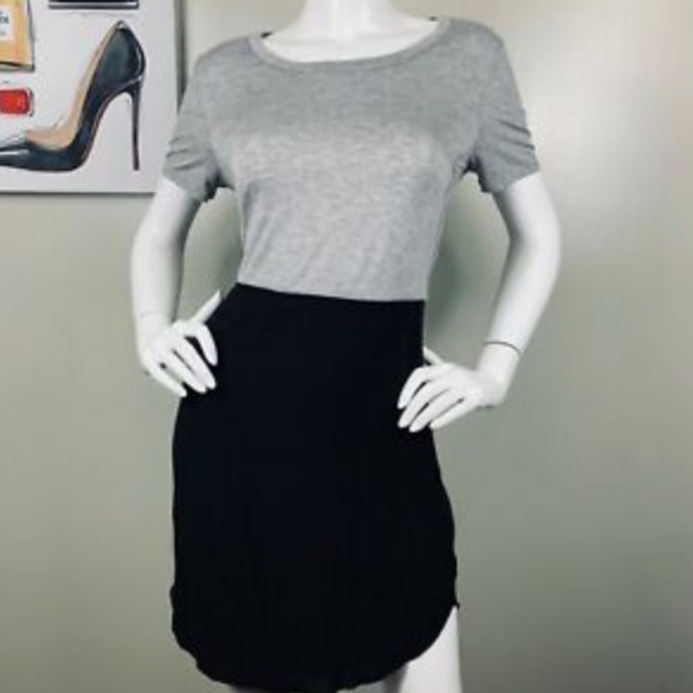 Splendid Two-Tone Cozy T-Shirt Dress